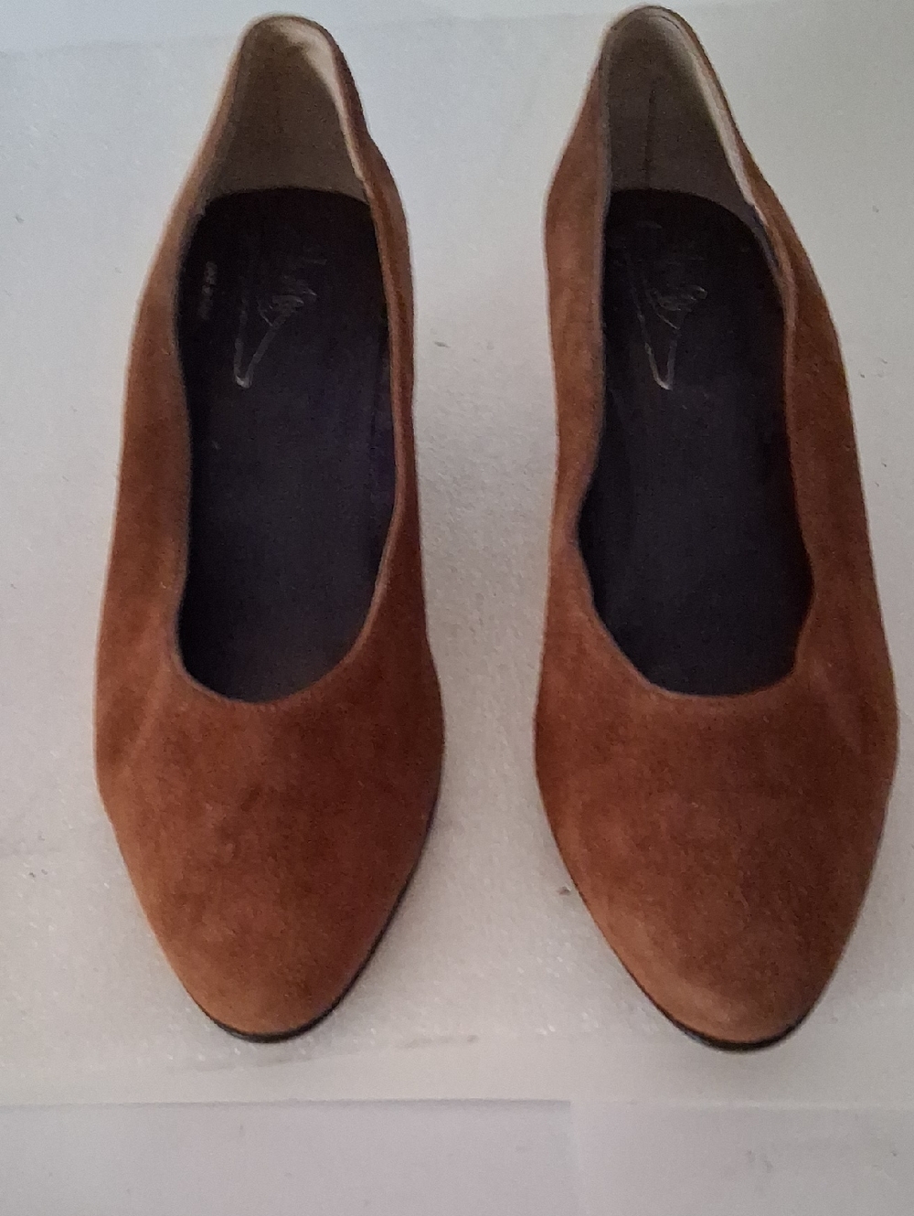 Van Eli Brown Suede Pointed Toe Flats